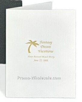 4"x6" White Horizontal Portrait Folder