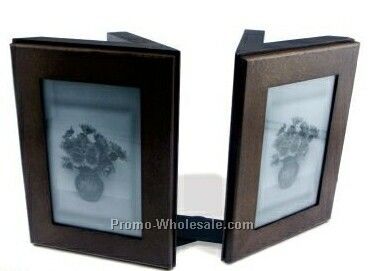 5-3/4"x8"x4-1/2" Walnut 4"x6" Picture Frame Bookends