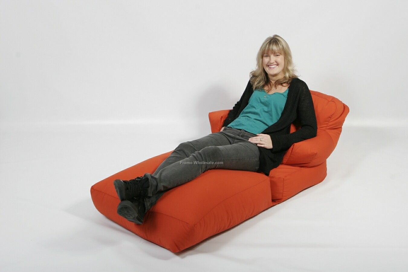 53"x30"x20" Twill Bean Bag Flip Lounger Chair (Screen Printed)