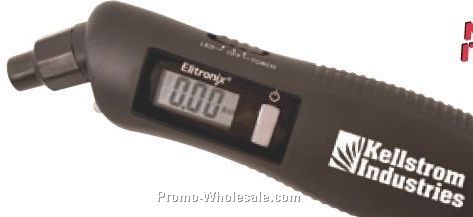 6-7/8"x1-7/8"x7/8" Digital Tire Gauge With Flashlight