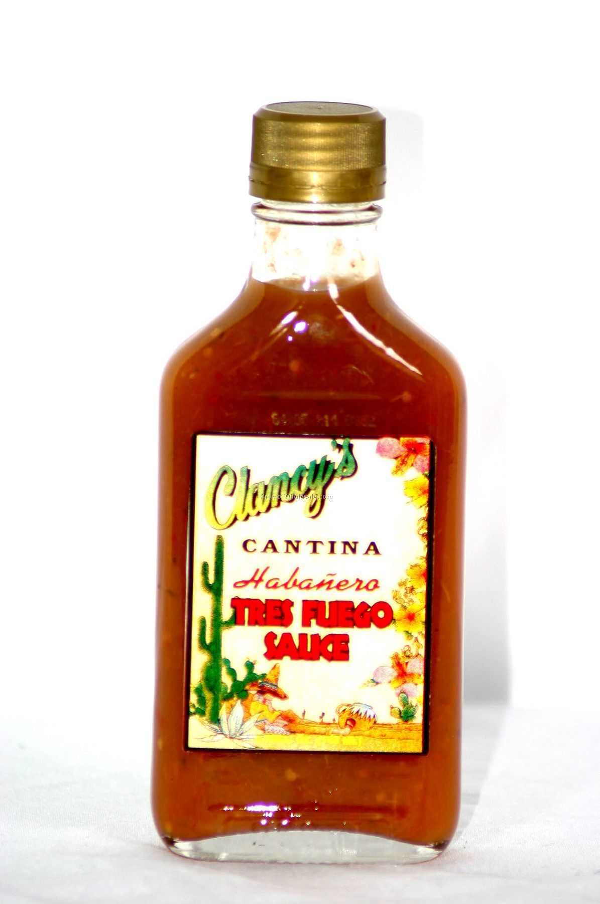 6.75 Oz. Xxx Hot Orange Habanero Pepper Hot Sauce (Flask Style Bottle)