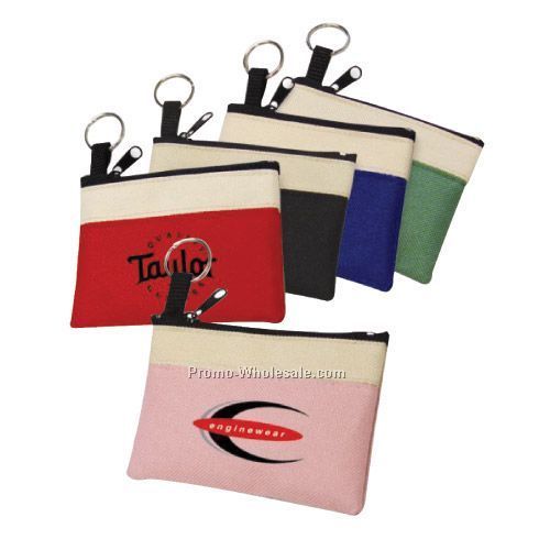 600d Polyester Two-tone Coin Pouch