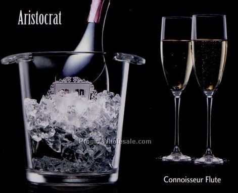 7-1/2" Aristocrat Cooler & 2 Flute Wine Glasses