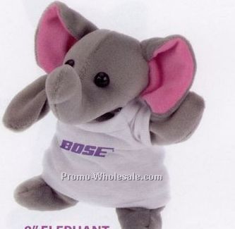 8" Laying Elephant Beanie Animal