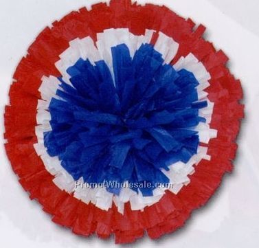 8" Vinyl Show Pom Poms - Bullseye