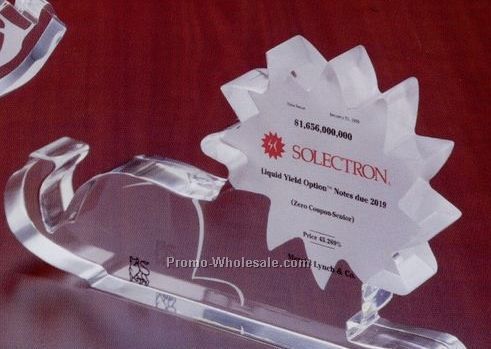 8-1/2"x5"x1" Lion Lucite Embedment