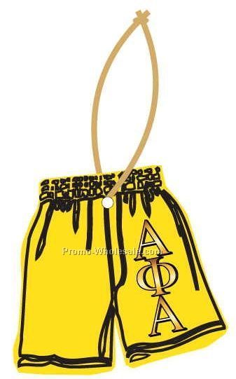 Alpha Phi Alpha Fraternity Shorts Ornament W/ Mirror Back (4 Square Inch)
