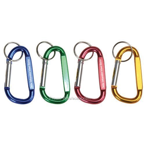 Anodized Aluminum Carabiner Keyring (2-3/4"x1-1/2")