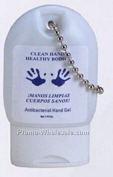 Antibacterial Hand Soap In Toggle Bottle With Key Chain - 1 Oz.