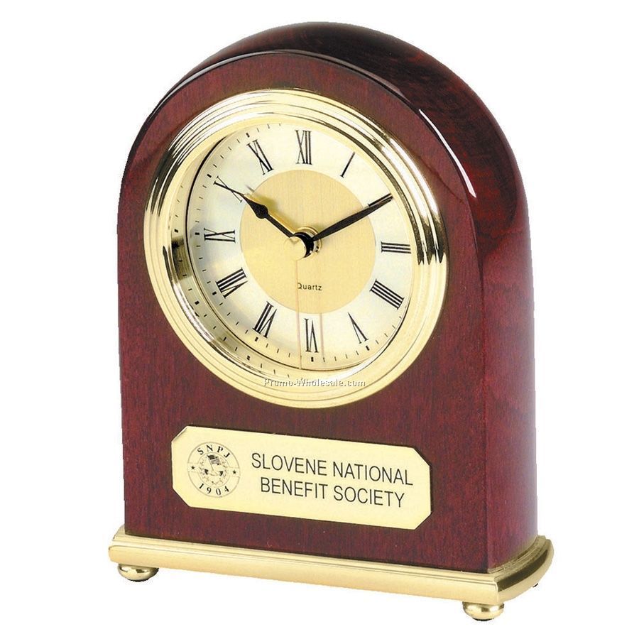 Arched Piano Wood Alarm Clock