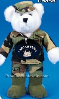 Army Stuffed Teddy Bear (8")