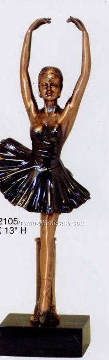 Ballet Dancer Figurine(Dark Copper)