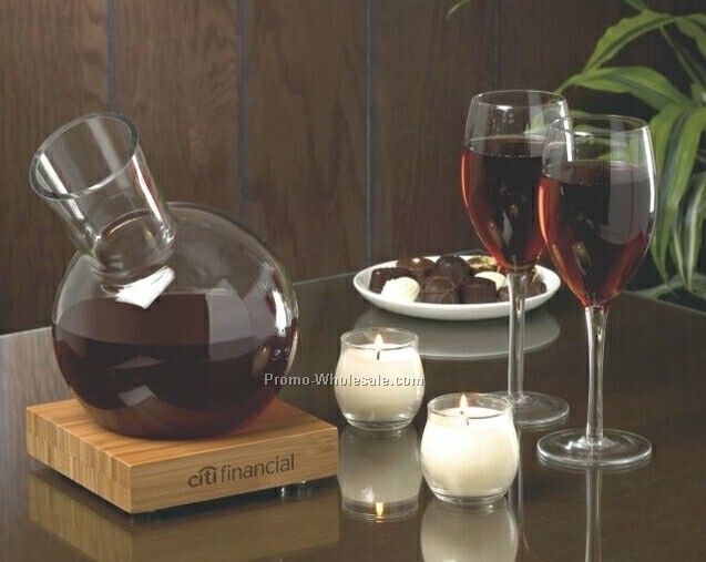 Bamboo Wine Decanter Set