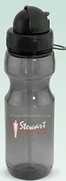 Bic 20 Oz. Polycarbonate Bottle W/ Flip-up Straw