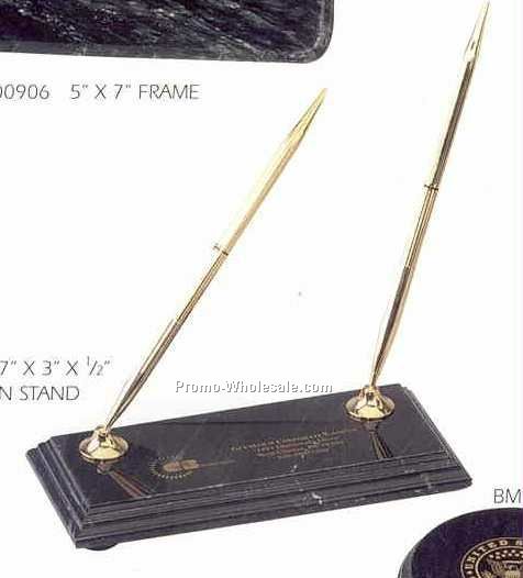 Black Marble Desk Accessories (Pen Holder )