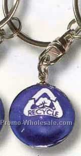 Blue Marble Key Ring W/Natural Earth Continent-1 Color