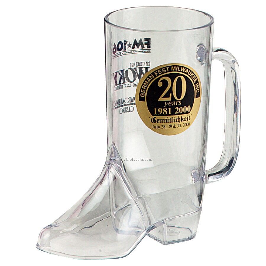 Boot Mug Plastic 16 Oz.