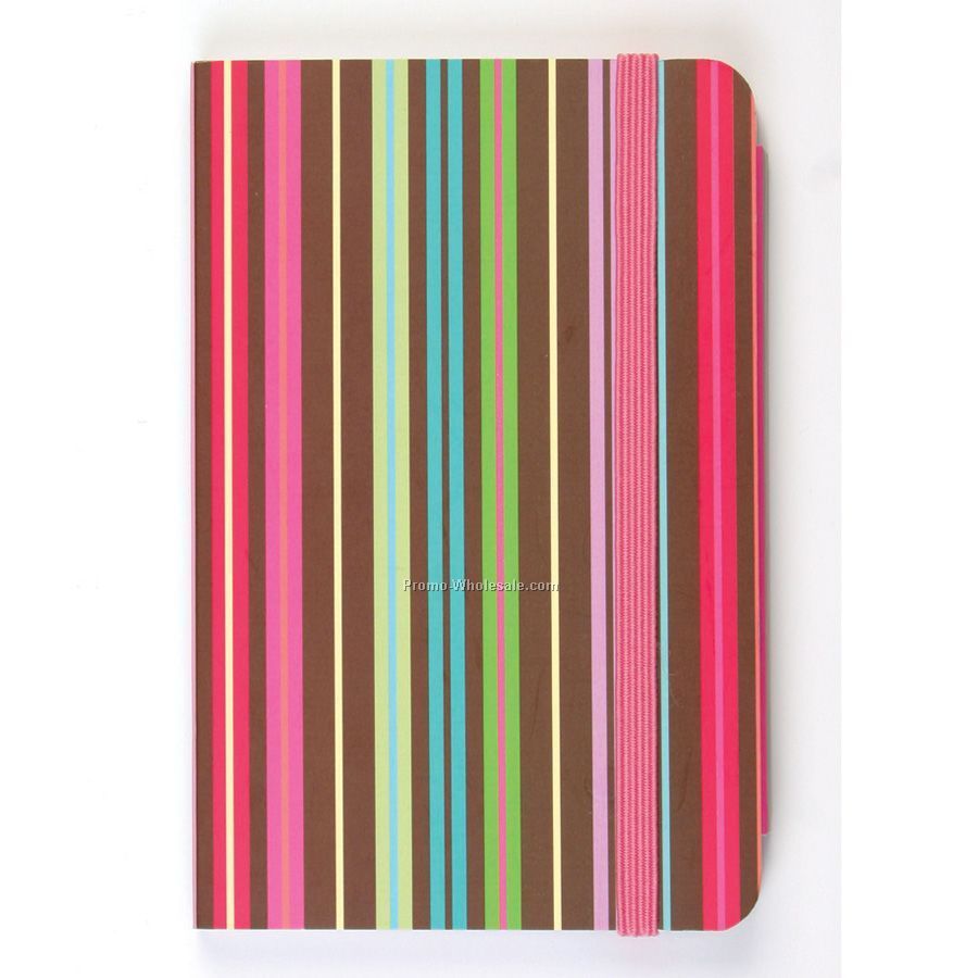 Chocolate Stripes Pocket Size Journal