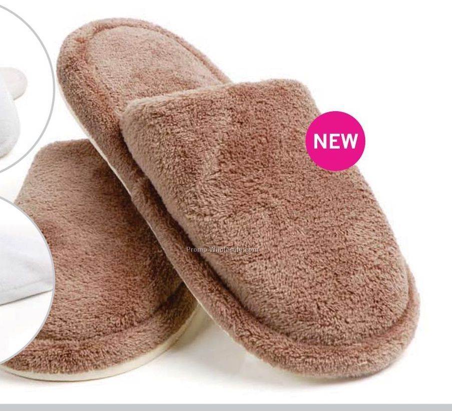 Coral Fleece Slippers (S-m, Sand Beige)