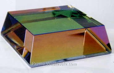 Crystal Beveled Rainbow Base (3"x3"x1")