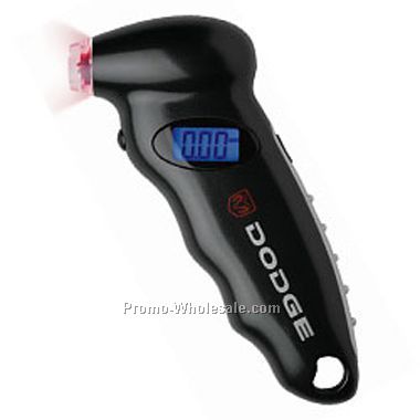 Digital Tire Gauge-black W/Silver Side