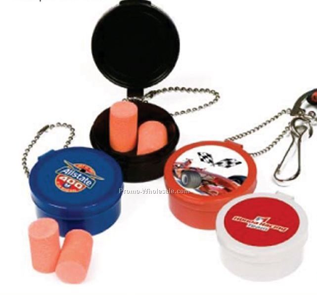 Ear Plugz With Round Compact Case