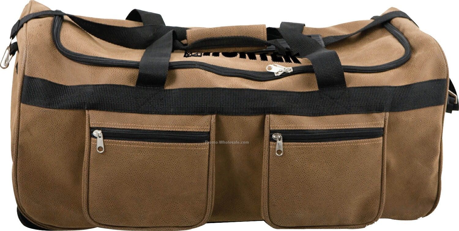 Embossed Rolling Duffle Bag