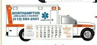Emergency Squad Ambulance Standard Truck Calendar