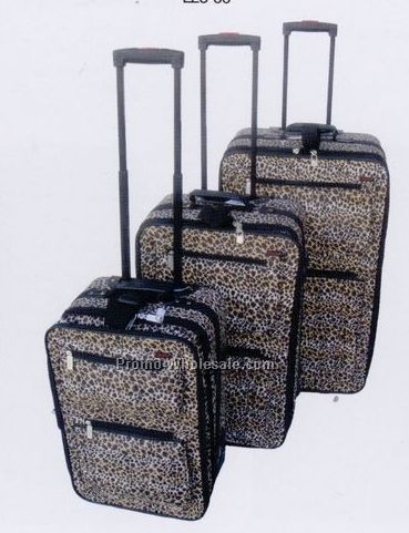 Fashion Luggage 3 Piece Set Collection A (Leopard Print)