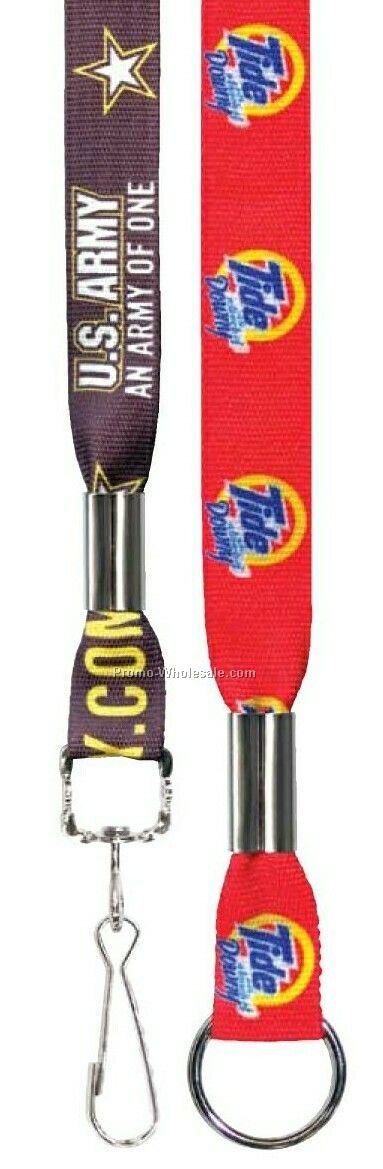 Flat Polyester Sublimated Lanyard