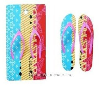 Flip Flop Shoe W/ Pink Rubber Strap