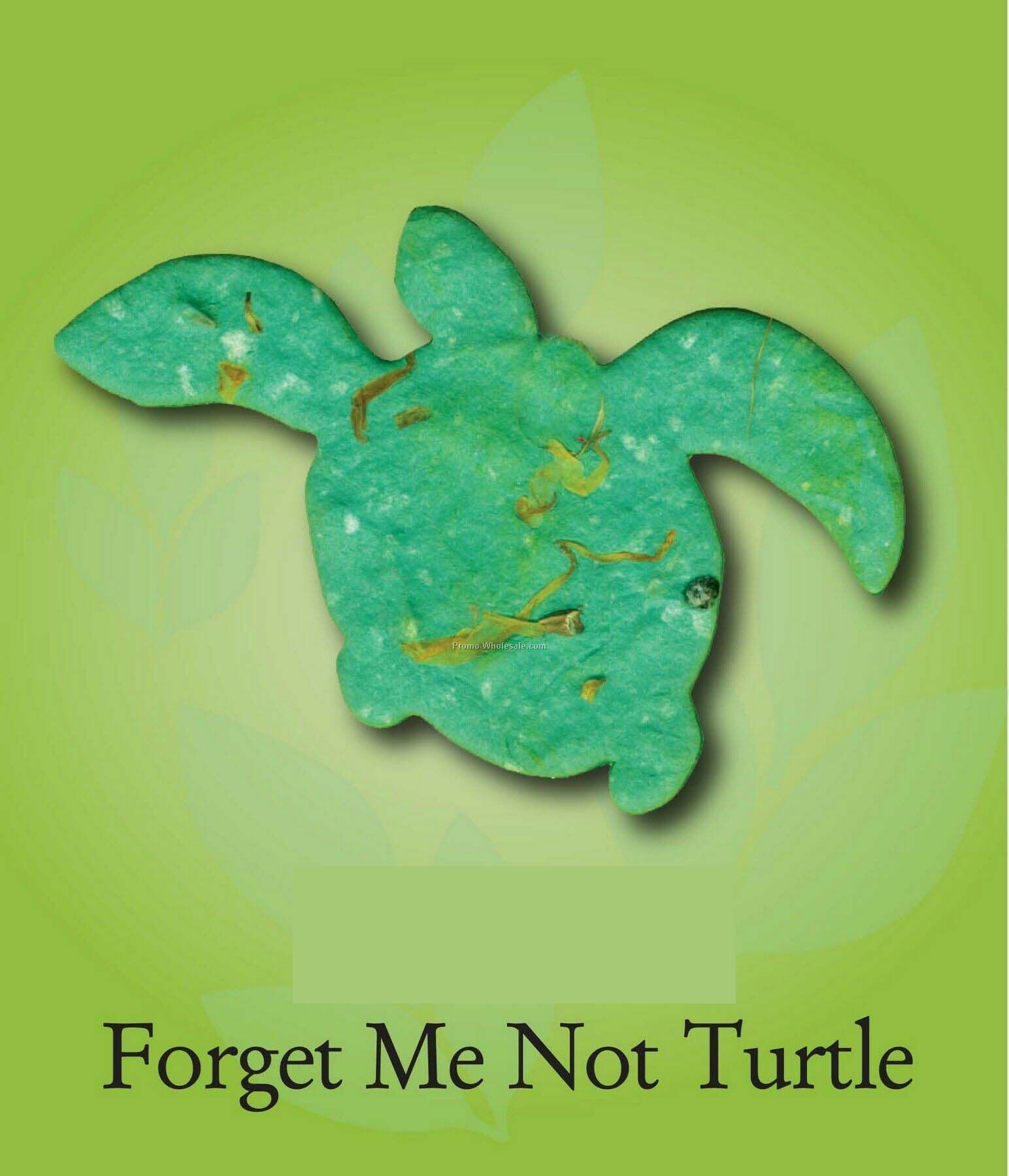 Forget Me Not Turtle W/ Embedded Seed