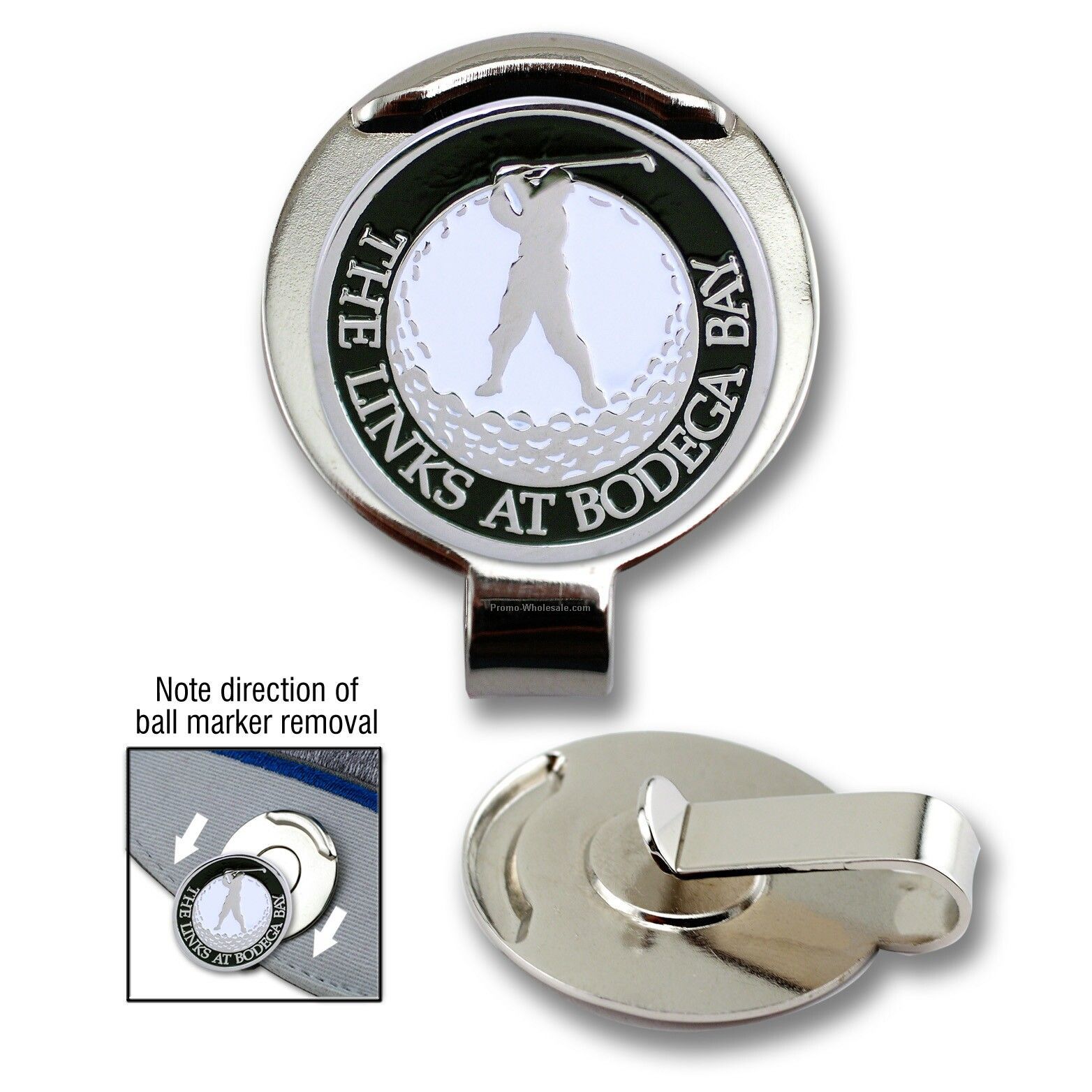 Golf Hat Clip With Custom Ball Marker (3/4")