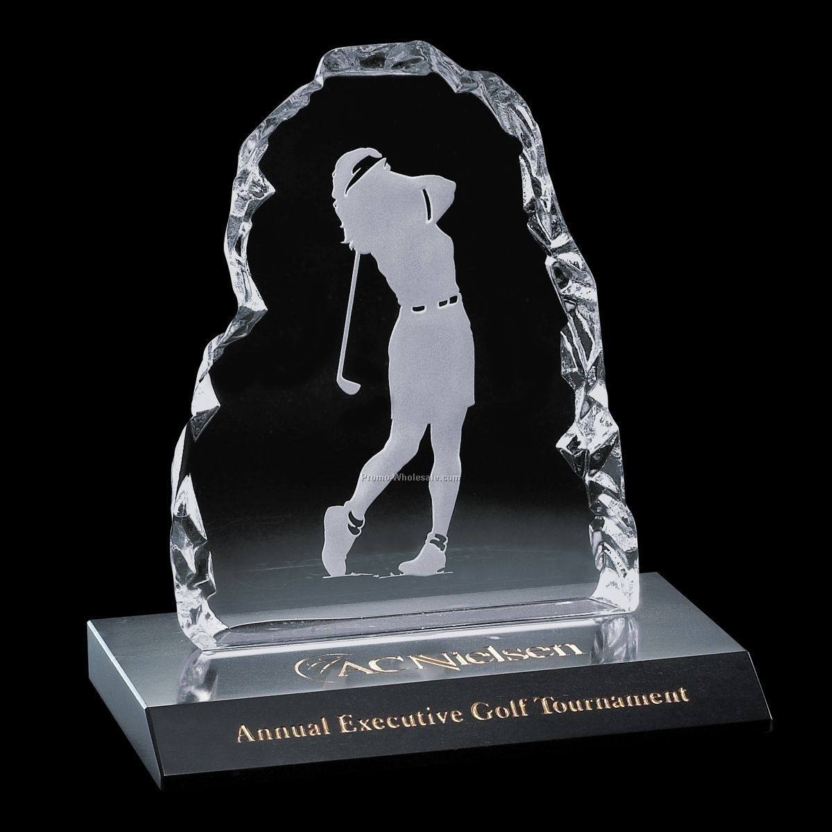 Golf Iceberg On Marble W/ Female Golfer