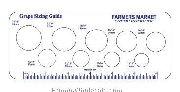 Grape Sizing Gauge