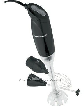 Hamilton Beach Black Hand Blender In Case W/3 Attachments