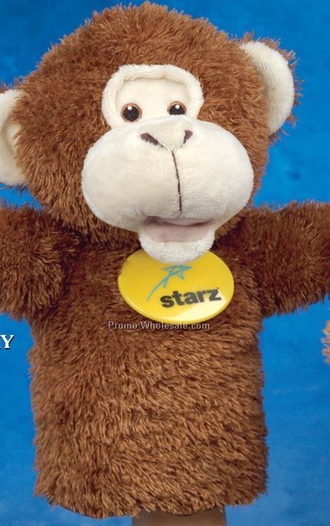 Handy Logo Monkey Puppets (10")