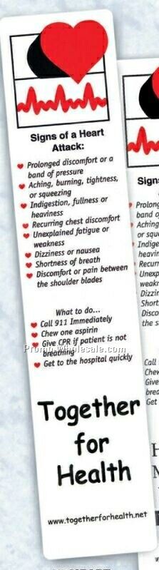 Heart Attack Awareness Bookmark