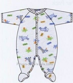 Jersey Sleep & Play Baby Grow Creeper/ Pajamas (Small-large)