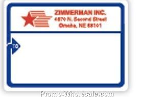 Jumbo Ups Blue To Arrow Pinfed Mailing Labels (Blank)