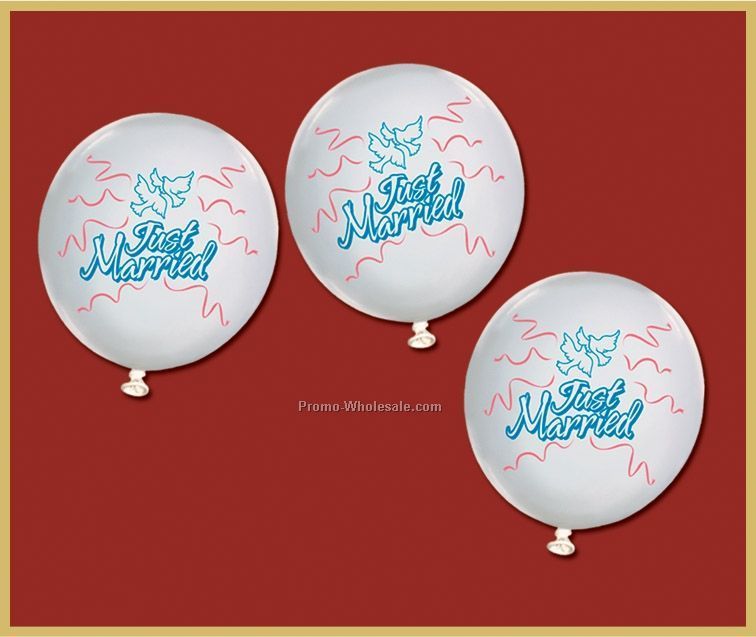 Just Married Balloons