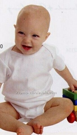 Kiddy Kats Infant Lap Shoulder Bodysuit(6m/12m/18m/24m) White