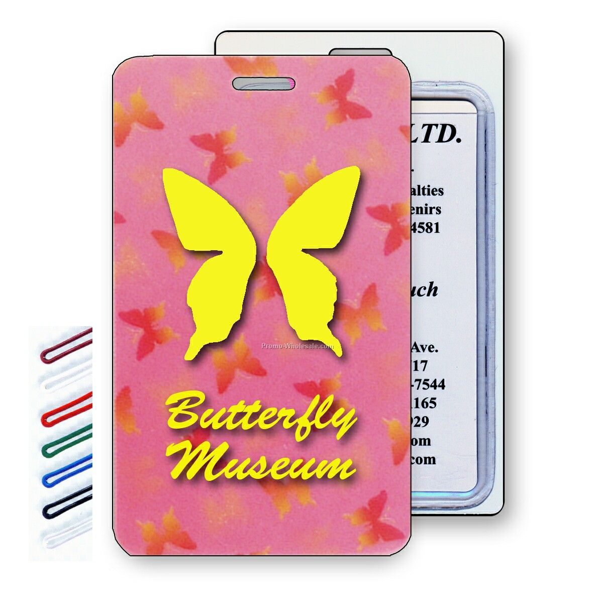 Lenticular Luggage Tags - Custom / Change Color / Multi-color Butterflies