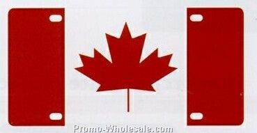 Line Up License Plate (Canadian Flag)