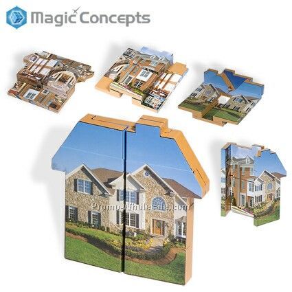 Magic Custom Shapes Puzzle - House