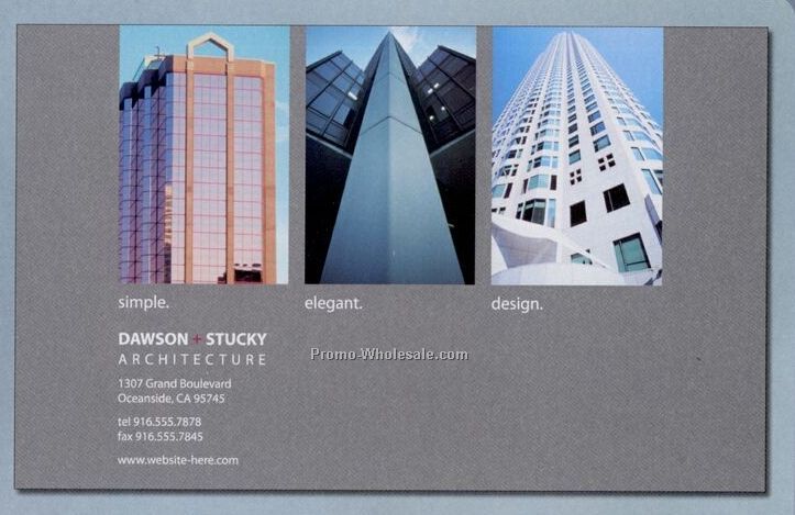 Magna-seal Stock Laminated Postcard With Business Card Magnet