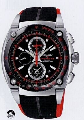 Men's Seiko Sportura Alarm Chronograph Watch (#1 Racing Team)