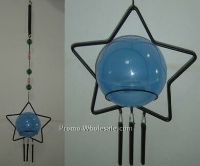 Metal Star Solar Windchime