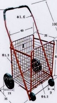 Mid Size Metal Shopping Cart