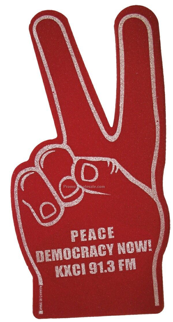 Peace Sign / V For Victory Foam Hand